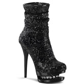6" Heel BLONDIE-R-1009 Black Sequins Black